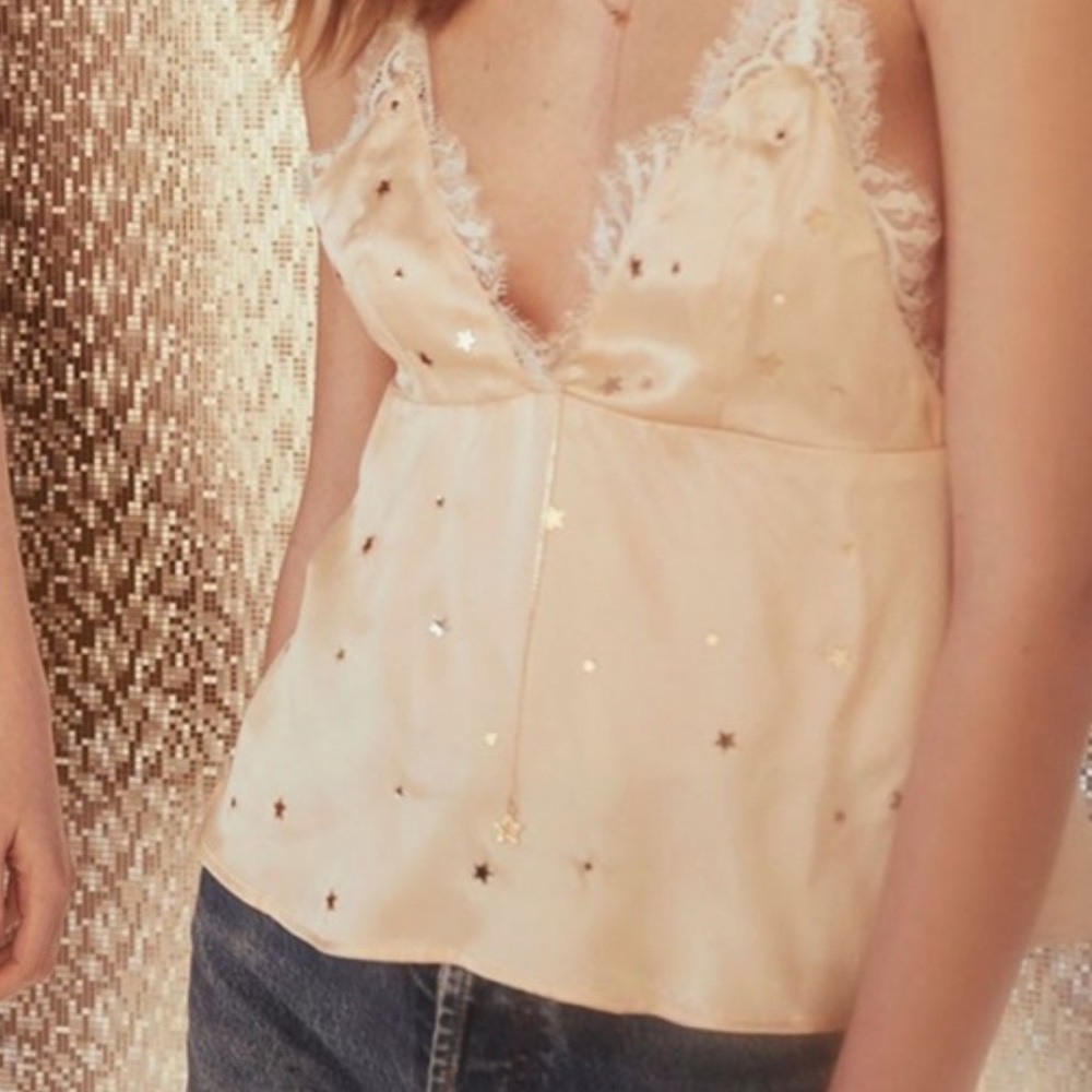 For love and lemons twinkle pink top